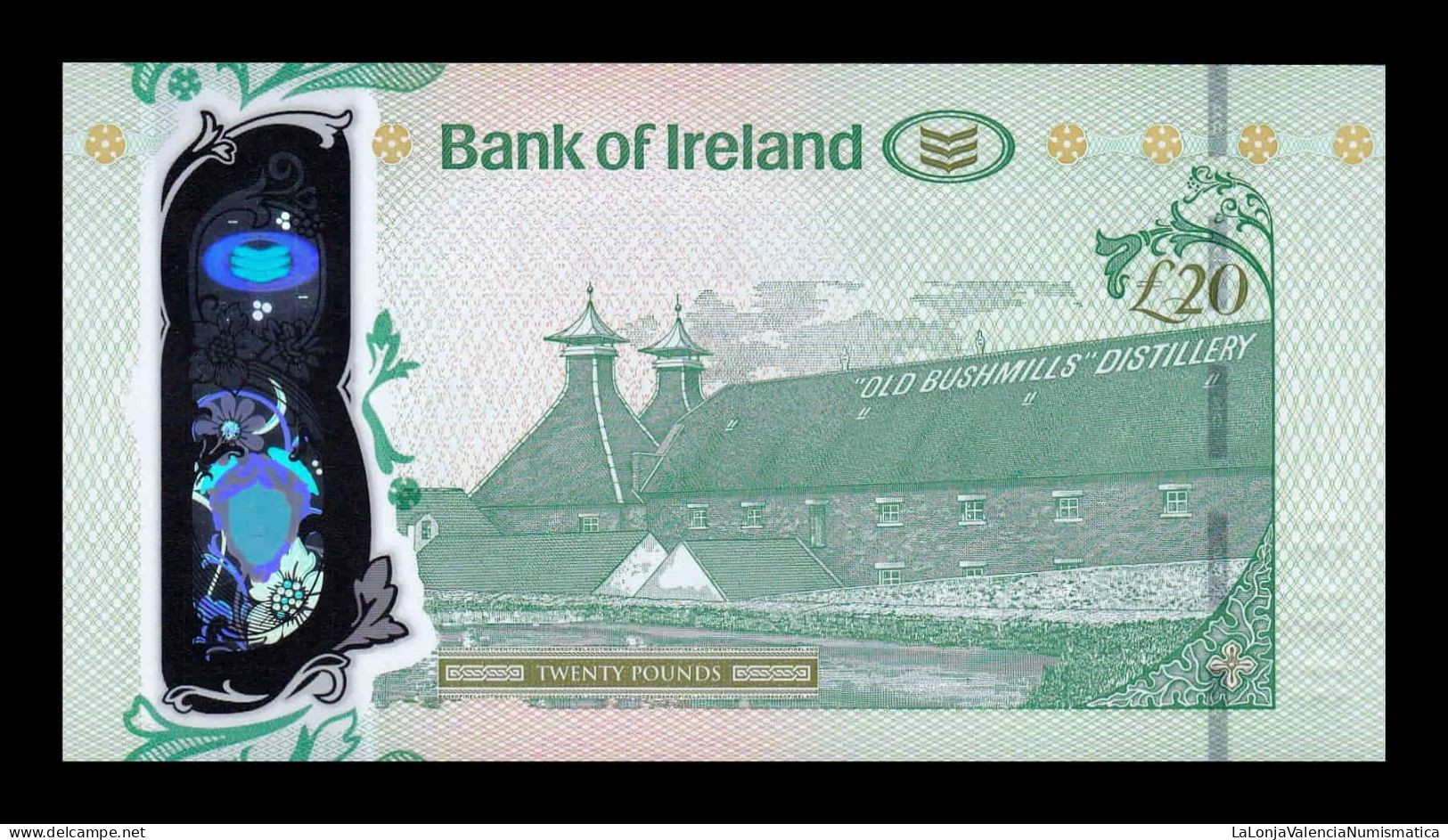 Irlanda Del Norte Northern Ireland 20 Pounds Bank Of Ireland 2017 Pick 92 Polymer Sc Unc - 20 Pounds