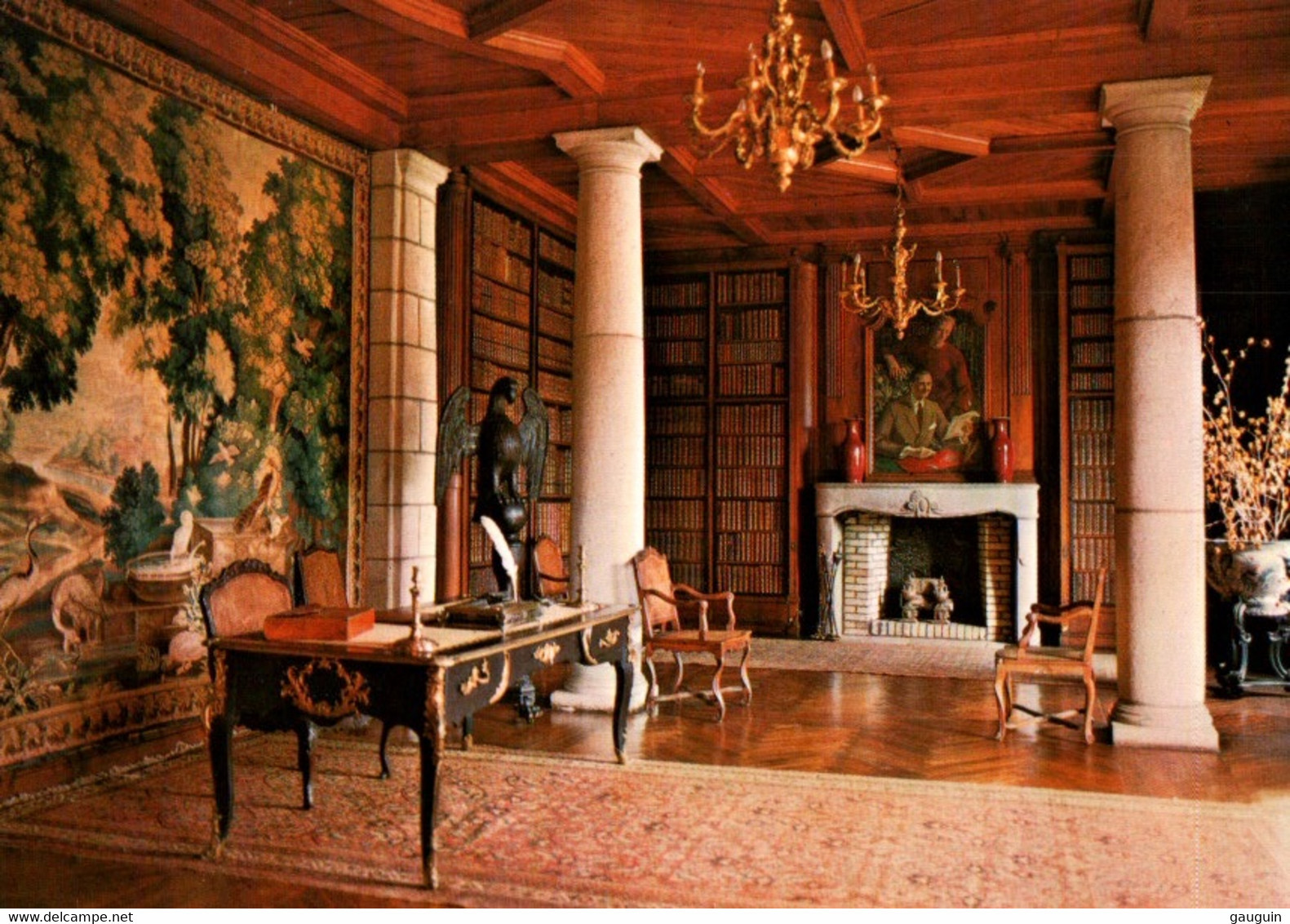 CPM - LANVELLEC - Château De ROSANBO - La Bibliothèque . ... Edition Jack - Bibliothèques