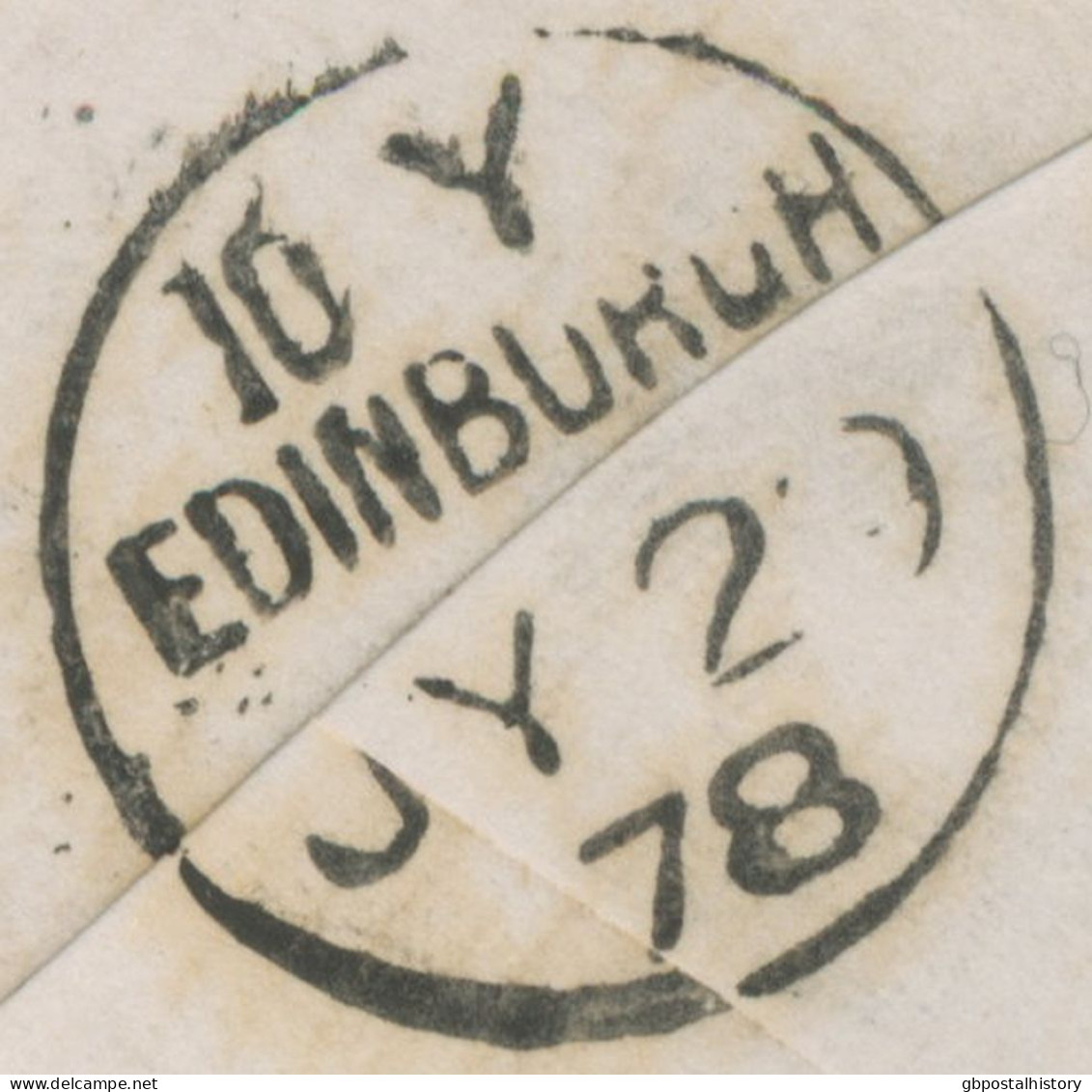 GB „159 / GLASGOW“ Scottish Duplex (4 Bars With Different Length, Time Code „O E“,  Datepart 19mm) On VF Cover Pl.204 - Briefe U. Dokumente