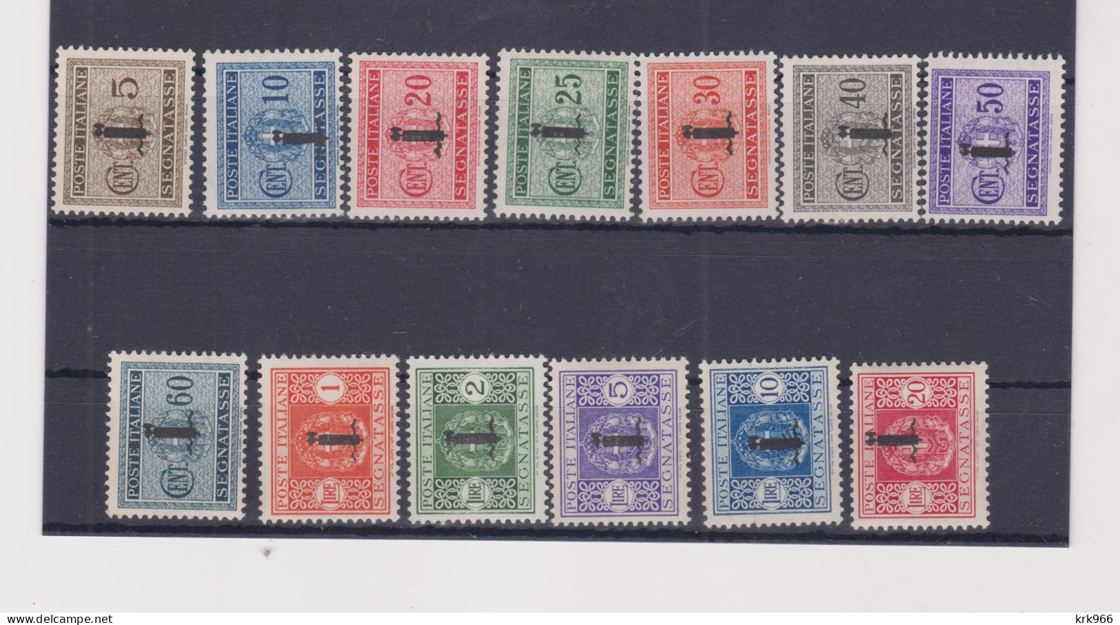 ITALY 1944 Postage Due Set    MNH - Portomarken