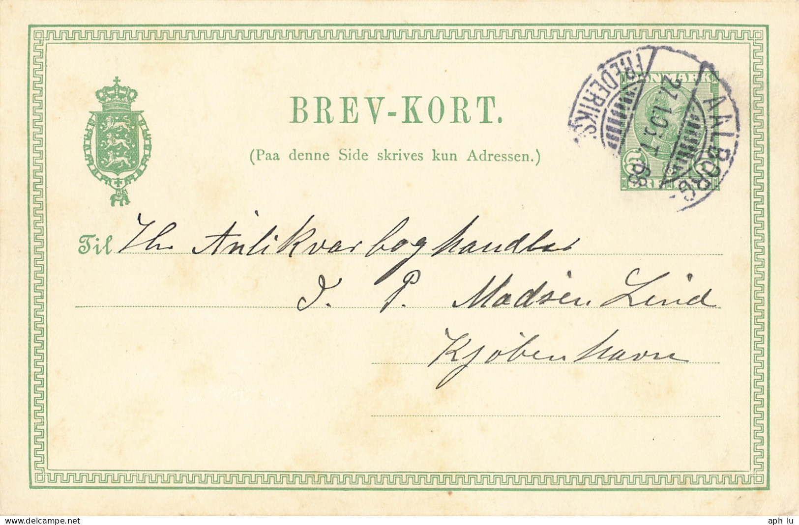 Bahnpost (R.P.O. / T.P.O.) Ålborg-Frederikshavn (BP1782) - Lettres & Documents