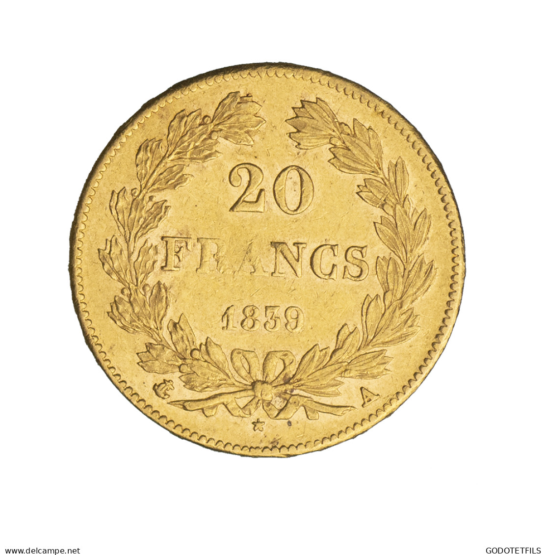 Louis-Philippe-20 Francs 1839 Paris - 20 Francs (or)