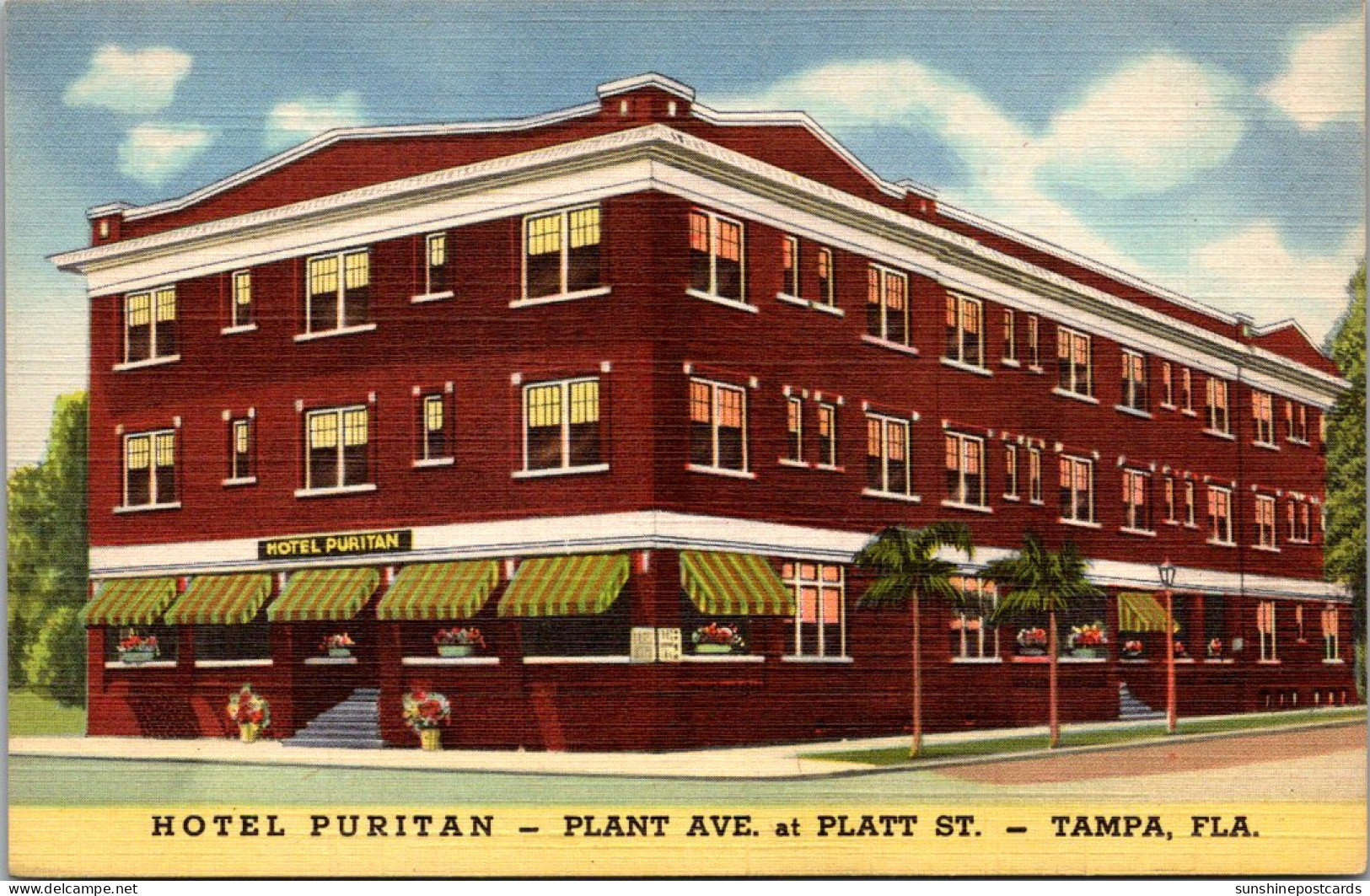 Florida Tampa Hotel Puritan Curteich - Tampa