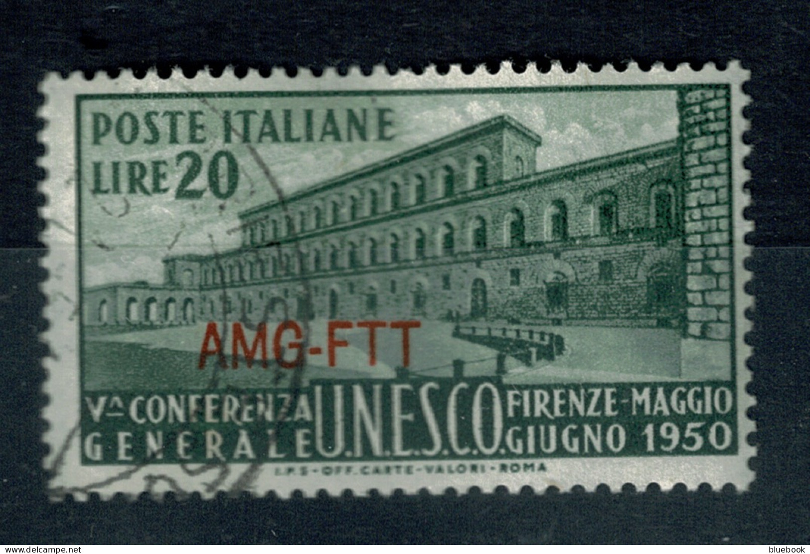 Ref 1612 - 1950 Italy  Treiste Zone A - Unesco L20 Fine Used  Stamp Sass. 71  - Gebraucht