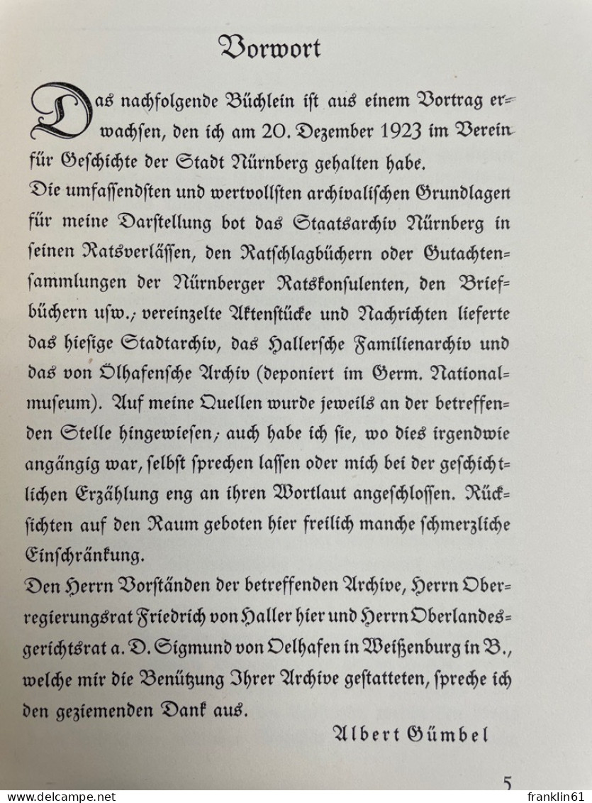 Dorothea Hallerin : Der Eheroman Einer Dürerischen Frauengestalt. - Poésie & Essais