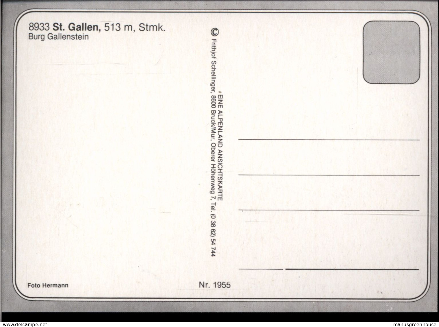 AK - St. Gallen - Weihnachtskarte - 1980er - 10x15cm - #850# - St. Gallen