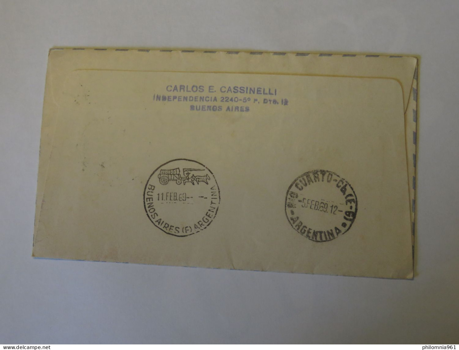 ARGENTINA NATIONAL SAILING CHAMPIONSHIP FIRST FLIGHT COVER 1969 - Gebruikt