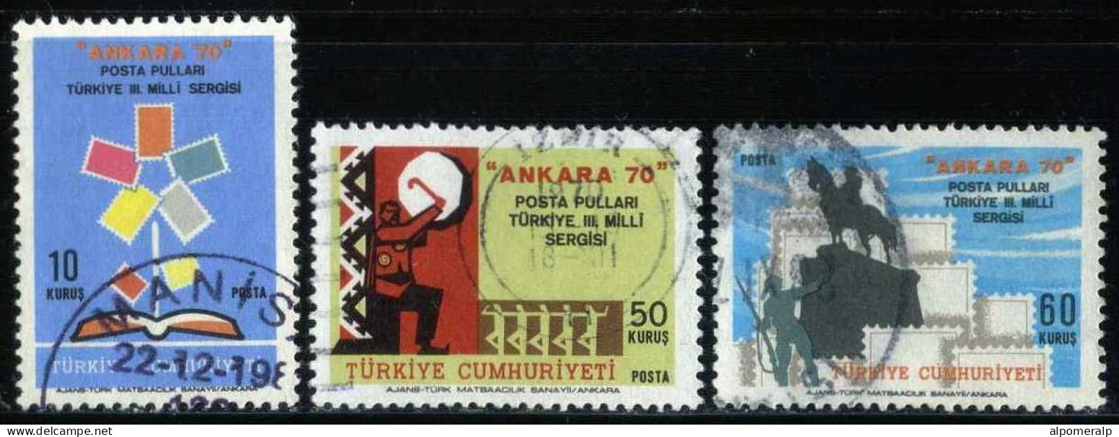 Türkiye 1970 Mi 2198-2200 "ANKARA 70" National Stamp Exhibition - Usados