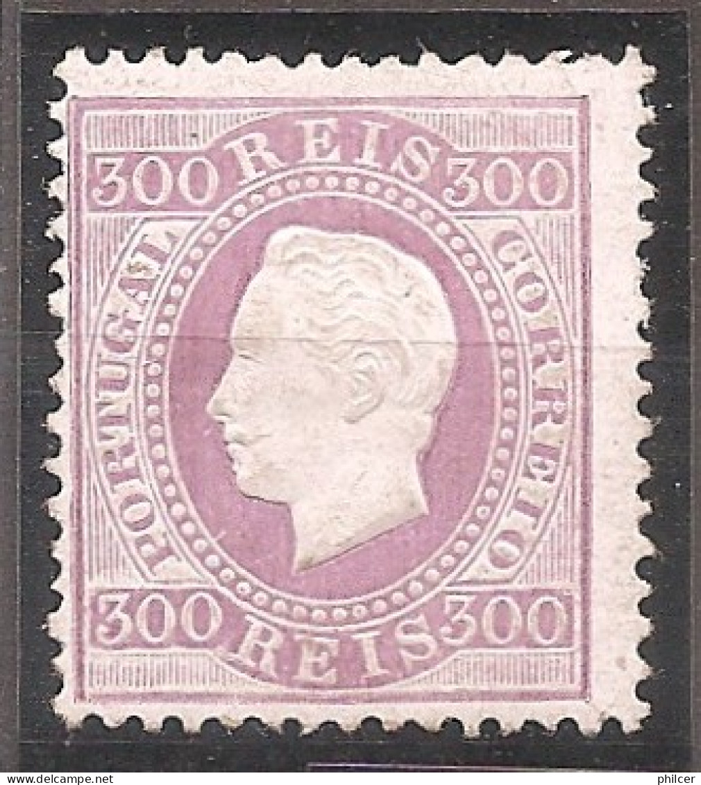 Portugal, 1870/6, # 47c Dent. 12 1/2, Tipo II, MH - Unused Stamps