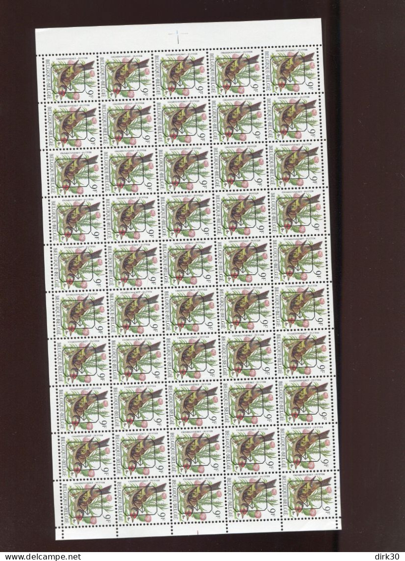 Belgie Buzin Vogels PRE832 2190 Volledig Vel Rotafolio Linkerzijde Ongetand ! - 1991-2000