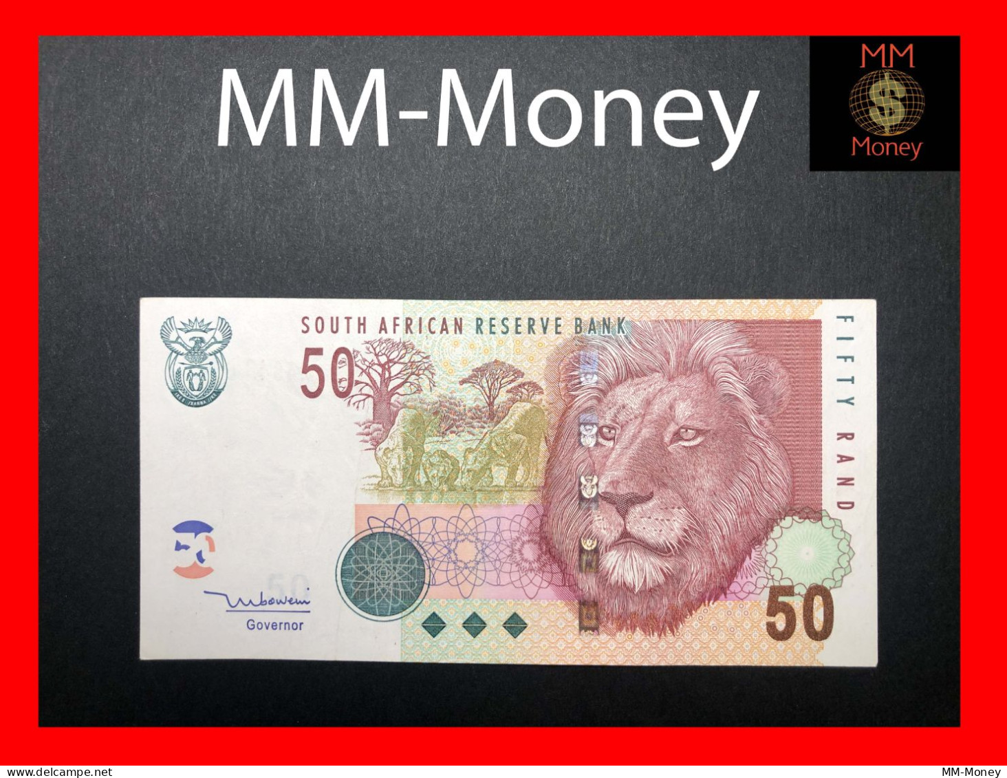 SOUTH AFRICA  50 Rand  2005  P. 130   "sig. Mboweni"     XF - Südafrika