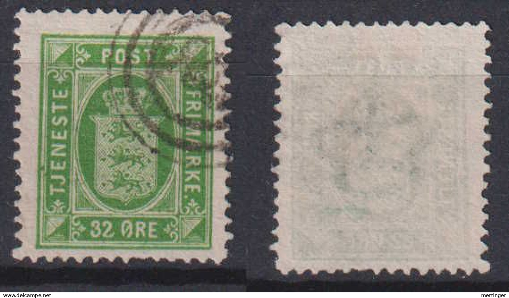 Dänemark Denmark Official Mi# 7 A Used 32 öre - Servizio