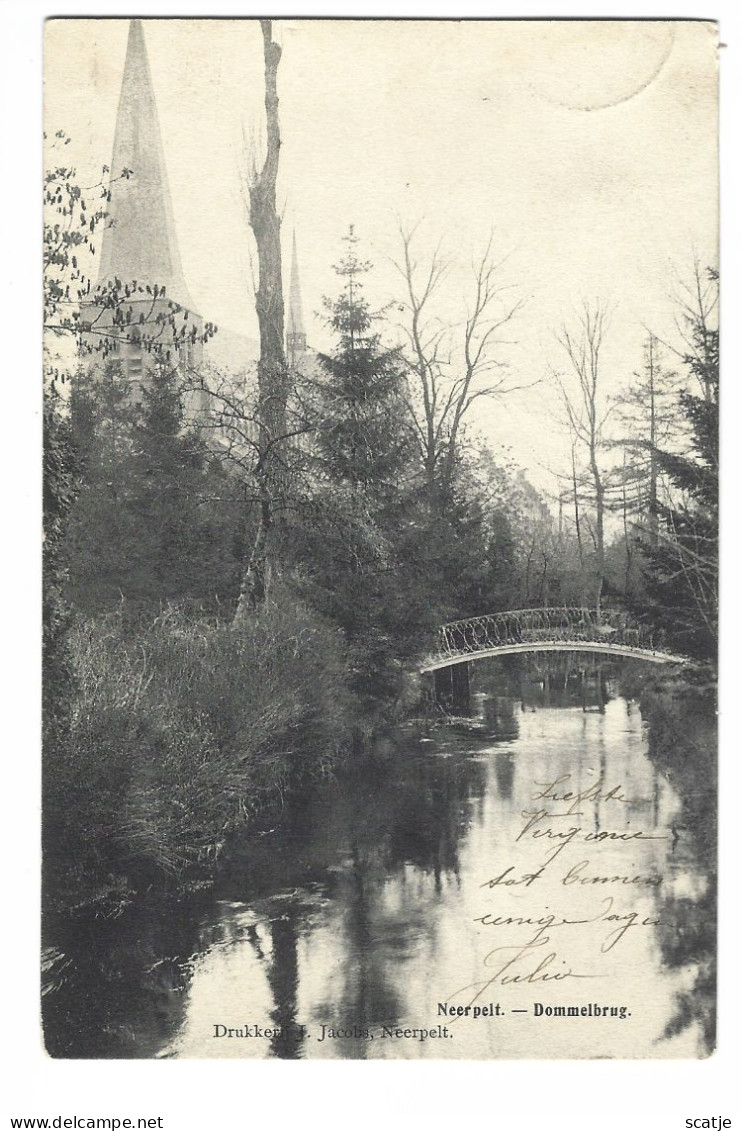 Neerpelt.   -    Dommelbrug   -   1906   Naar   Zurenborg - Neerpelt