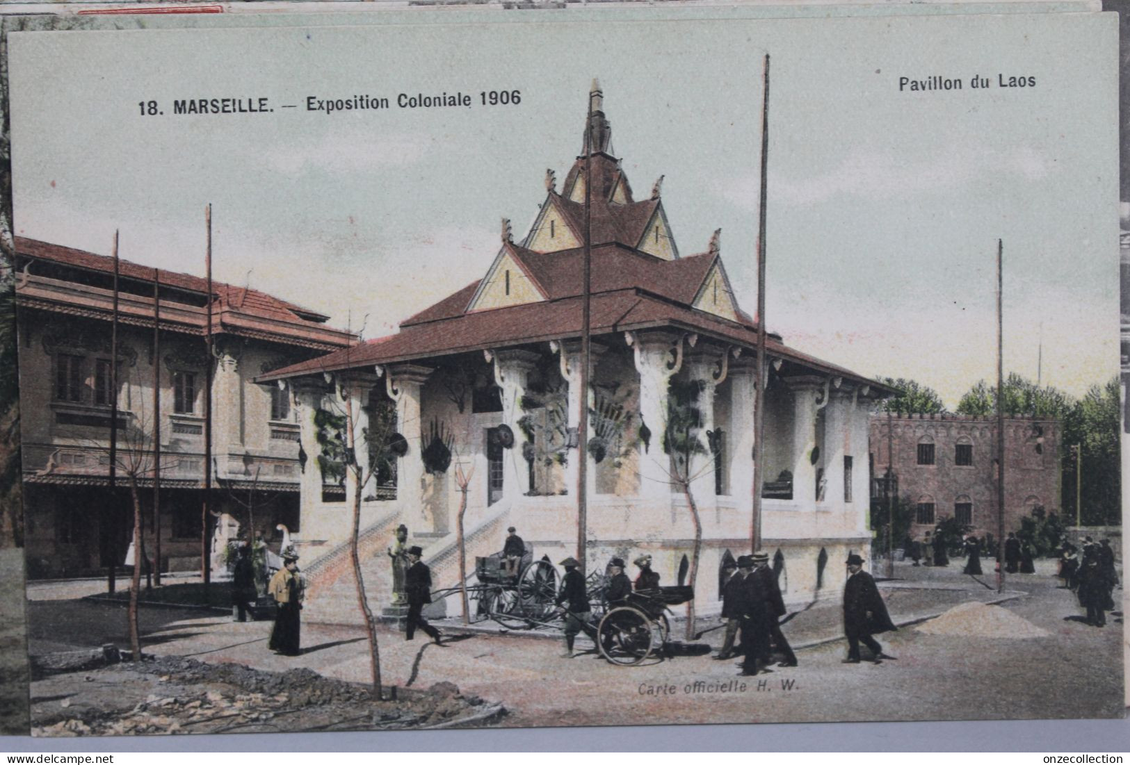 MARSEILLE        -      EXPOSITION  COLONIALE  DE  1906   :   PAVILLON  DU  LAOS          1 - Exposition D'Electricité Et Autres