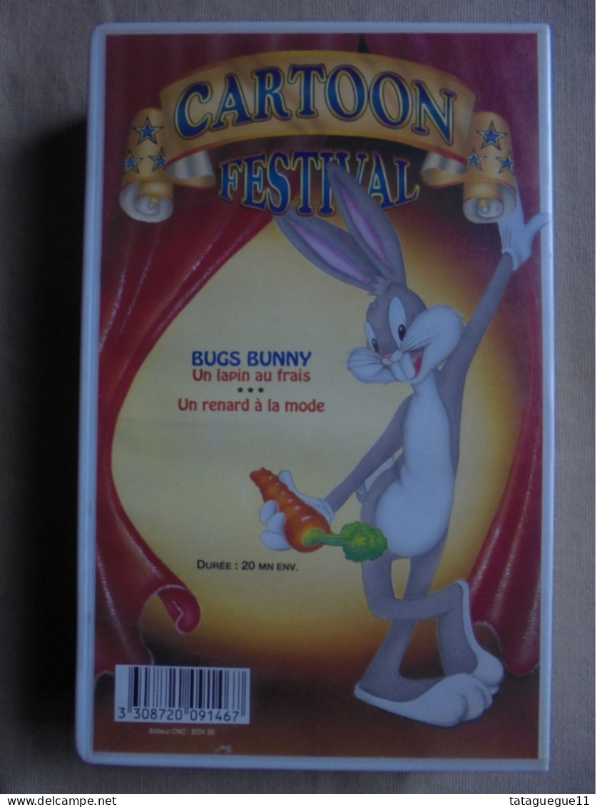 Vintage - Cassette Vidéo Cartoon Festival Bugs Bunny Un Lapin Au Frais - Cartoons
