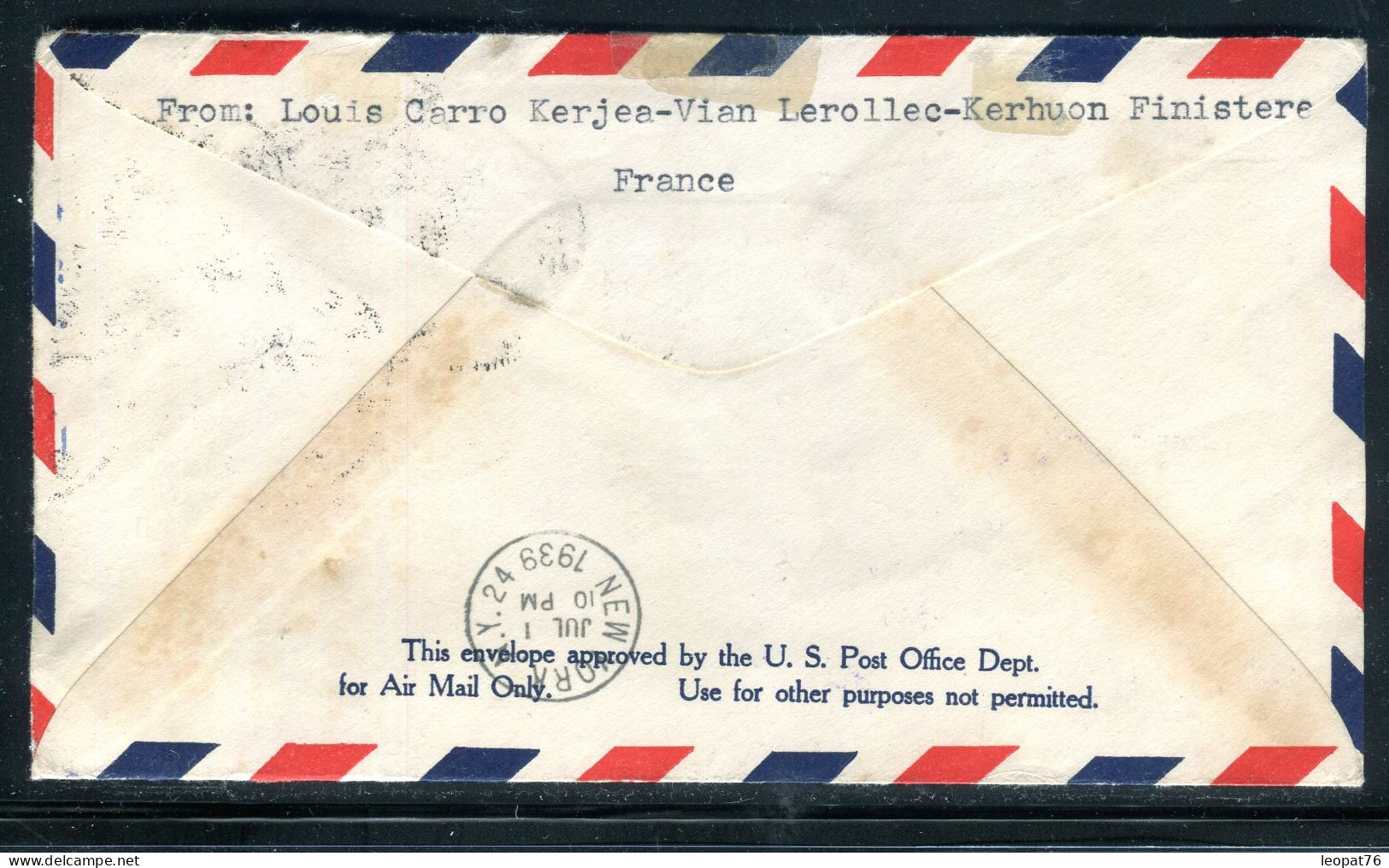 Irlande - Enveloppe De Baile Atha Cliath Pour Les USA En 1939 Par 1er Vol Irlande/USA - M 63 - Brieven En Documenten