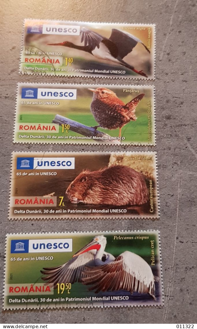 ROMANIA  UNESCO SET USED - Gebruikt