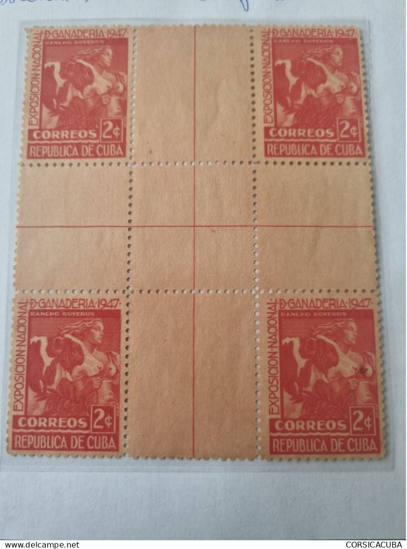 CUBA NEUF 1946  GANADERIA--CENTRA DE HOJA // PARFAIT ETAT // 1er CHOIX // - Ungebraucht