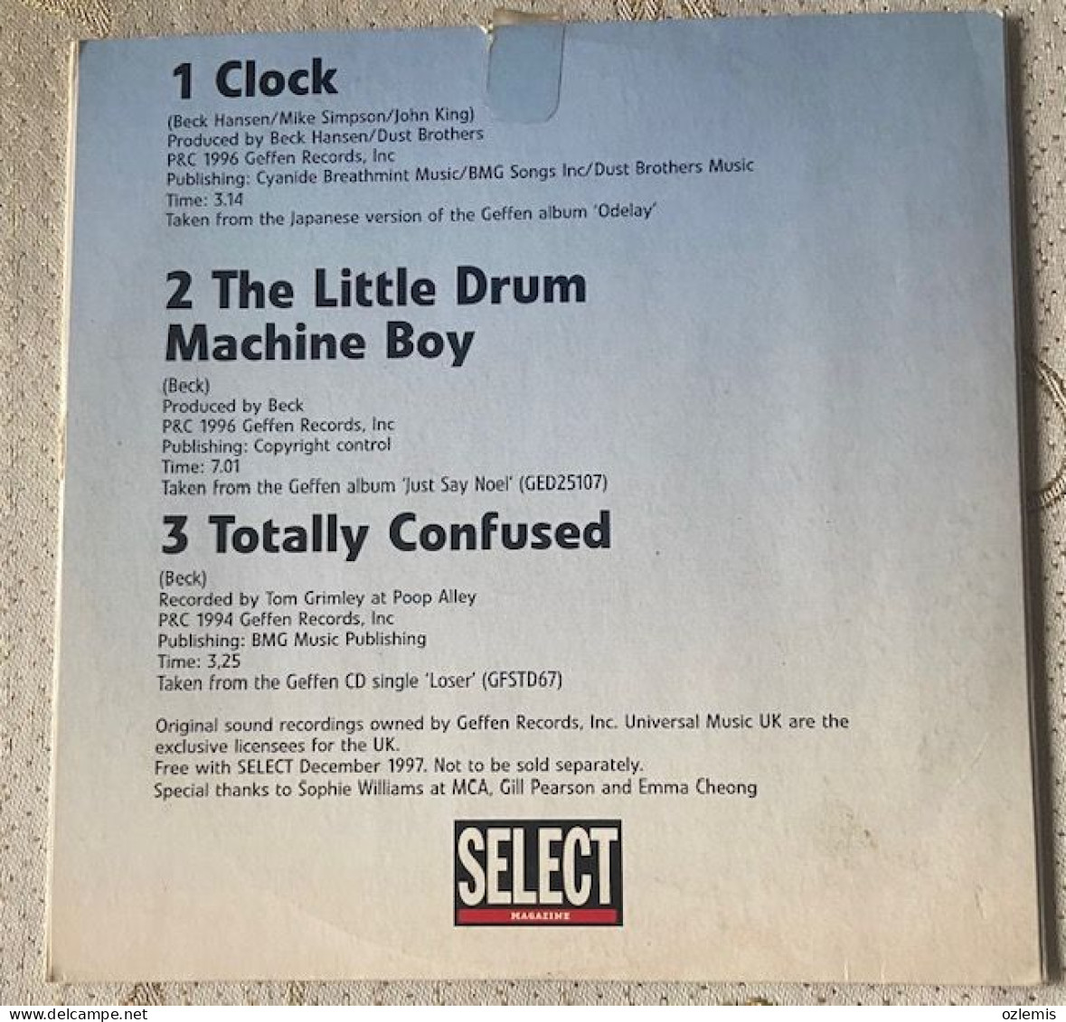 BECK,CLOCK,THE LITTLE,DRUM,MACHINE BOY,TOTALLY,CONFUSED, ,CD - Musiques Du Monde