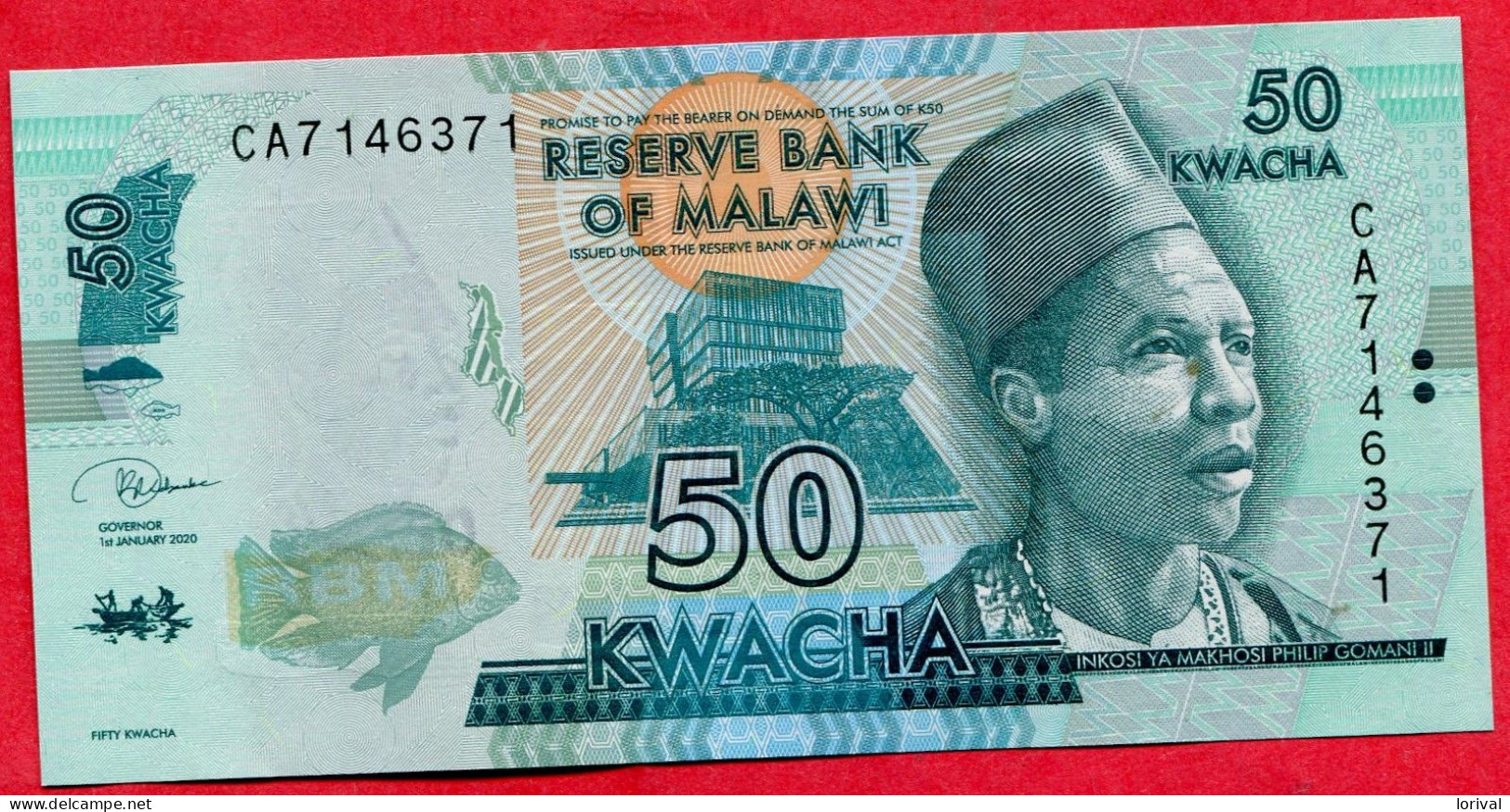 50 Kwacha Neuf 3 Euros - Malawi