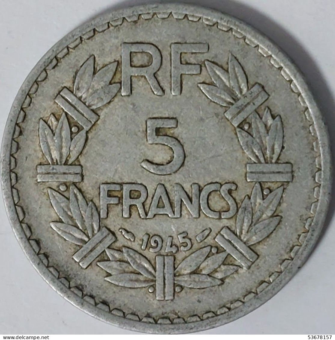 France - 5 Francs 1945, KM# 888b.1 (#2476) - 5 Francs