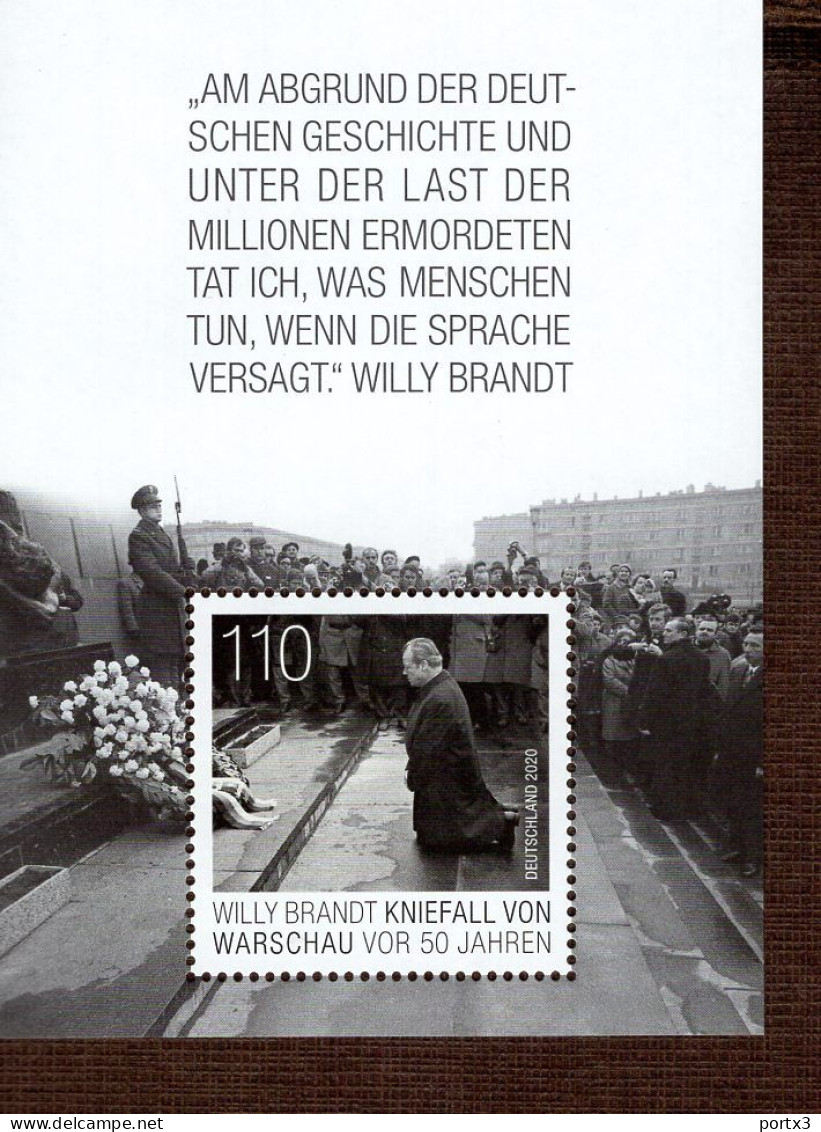 Bund Block 87 Willy Brandt  MNH ** Postfrisch Neuf - 2011-2020