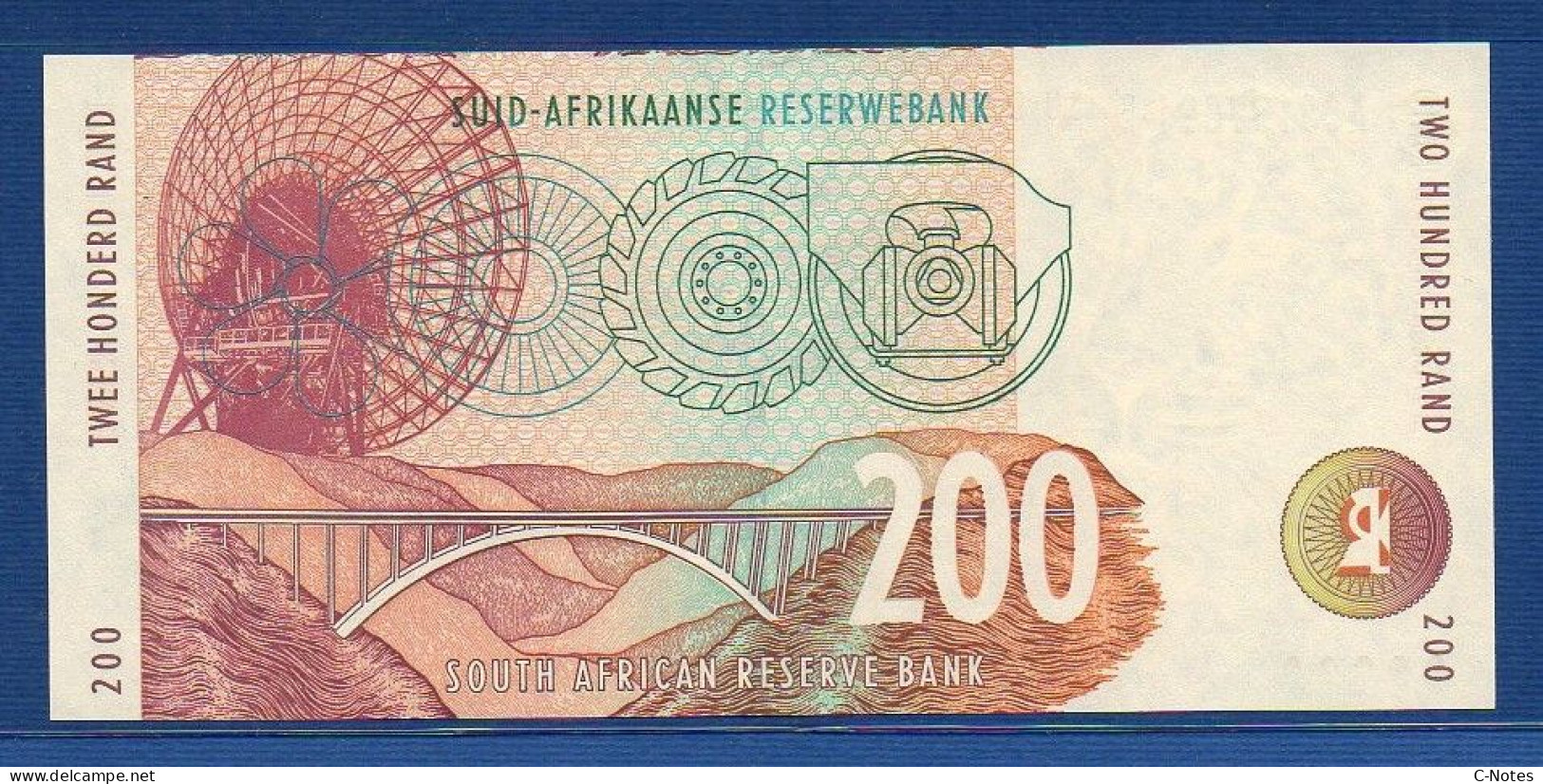 SOUTH AFRICA - P.127b – 200 RAND ND (1994 - 1999) UNC, S/n AC8139091E - South Africa