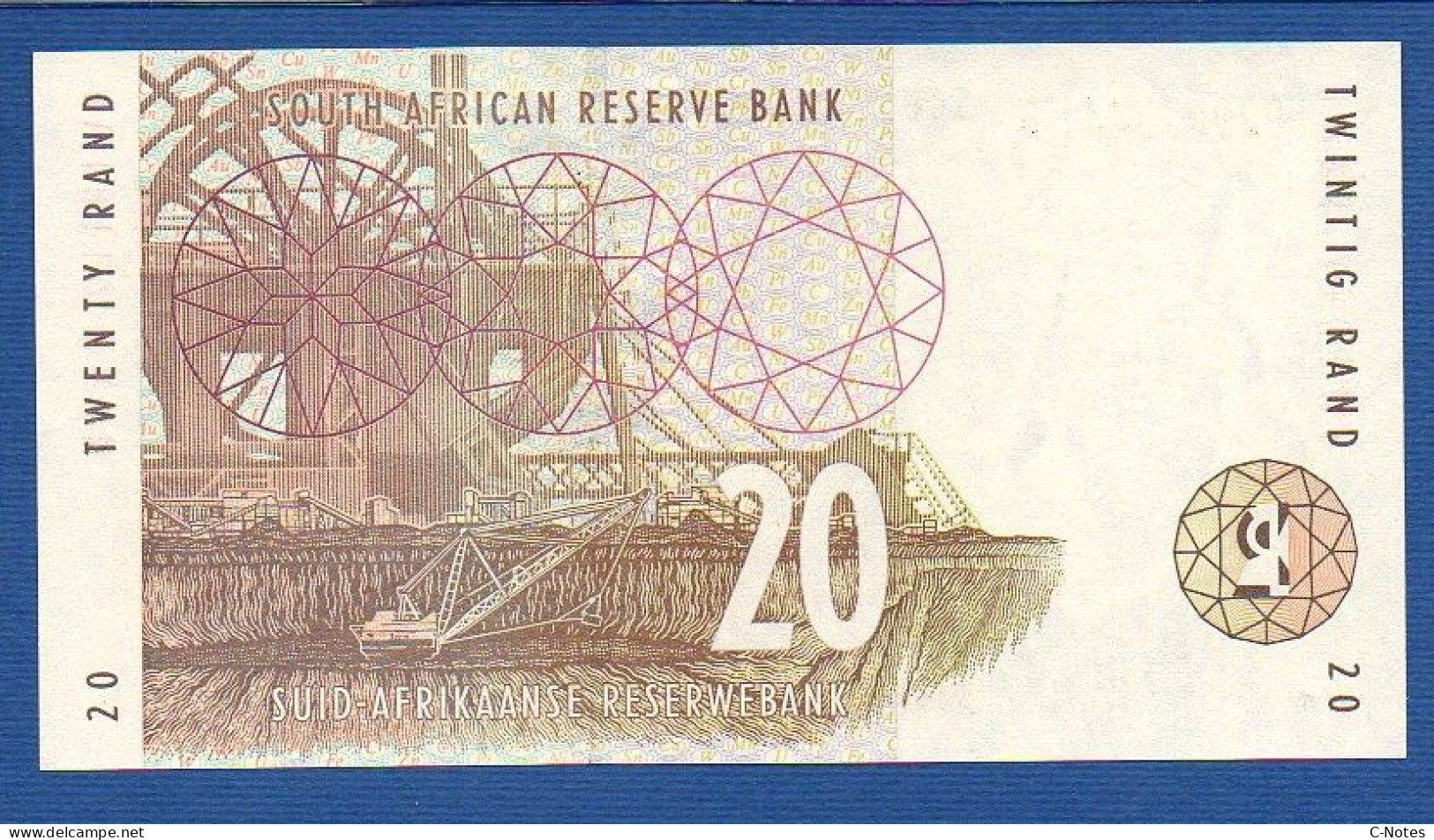 SOUTH AFRICA - P.124a – 20 RAND ND (1993 - 1999) UNC, S/n GD9073441B - Südafrika