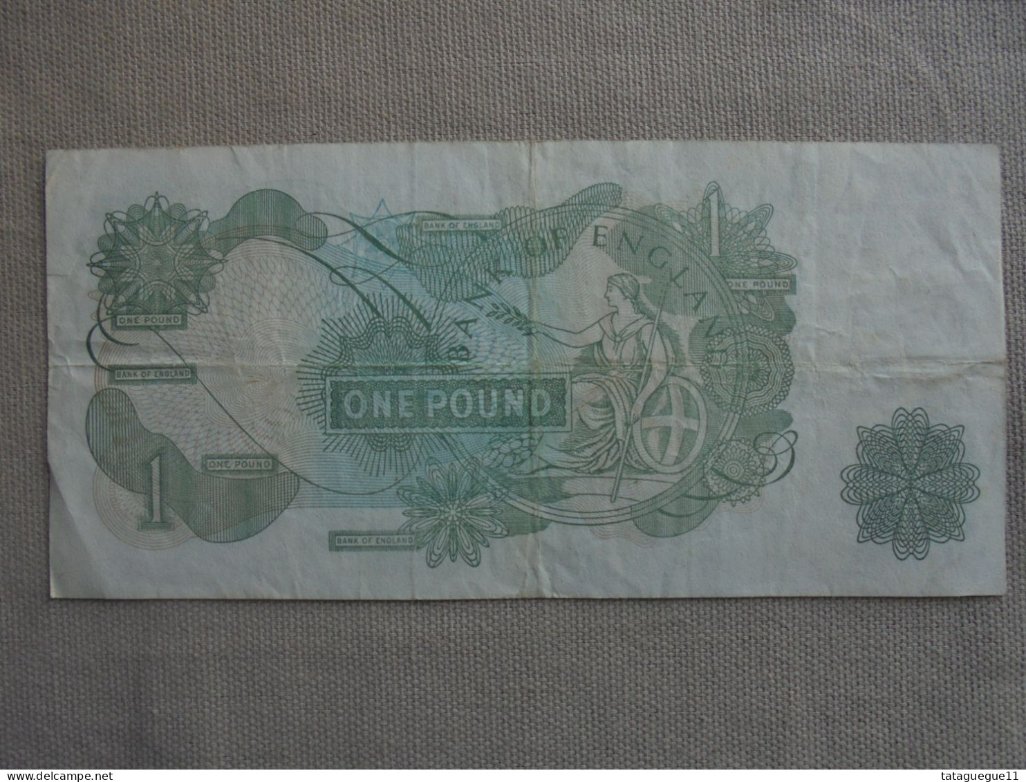 Ancien - Billet De Banque - One Pound Bank Of England - J.B Page - 1 Pond