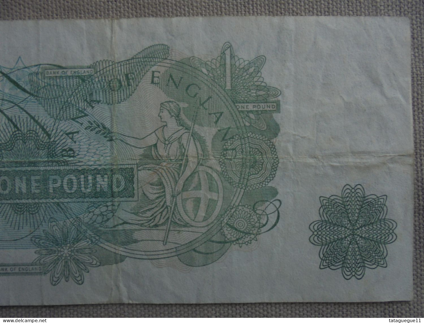 Ancien - Billet de banque - One Pound Bank of England - J.B Page