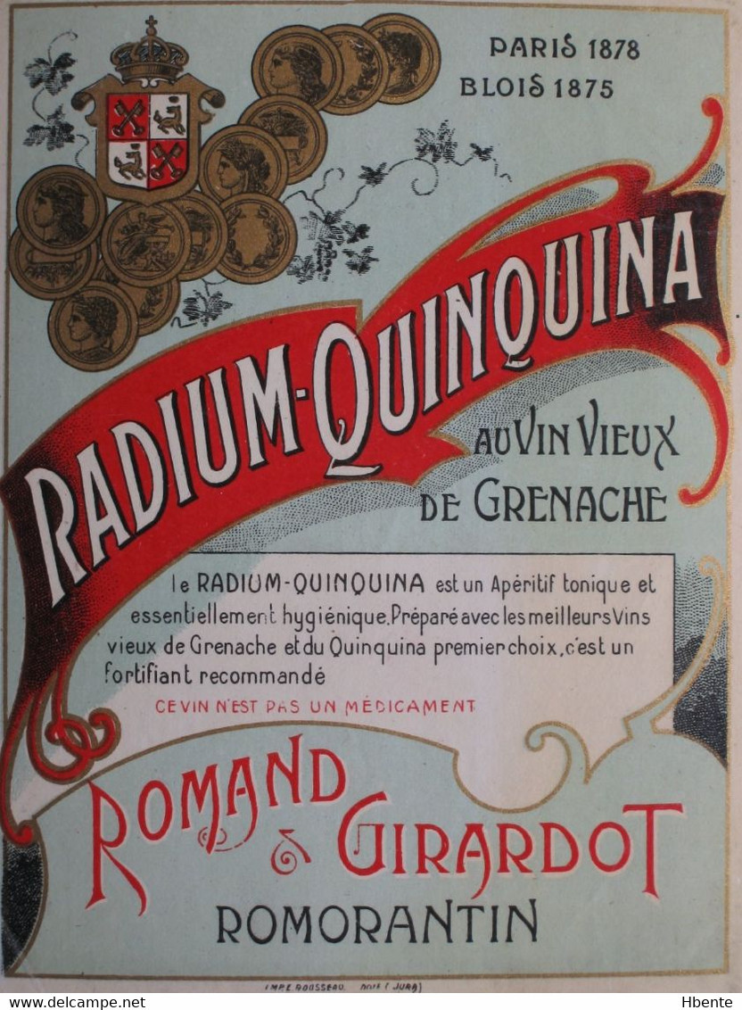 Radium Quinquina Publicité - Advertising (Photo) - Voorwerpen