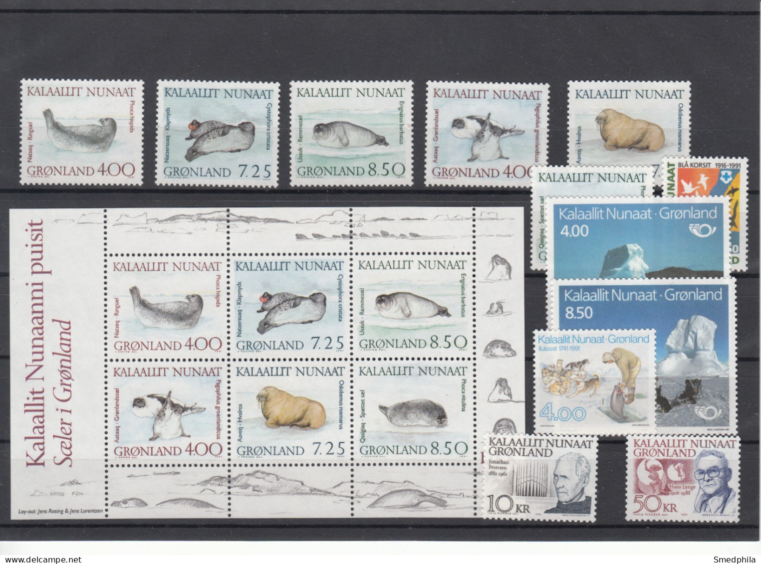 Greenland 1991 - Full Year MNH ** - Años Completos