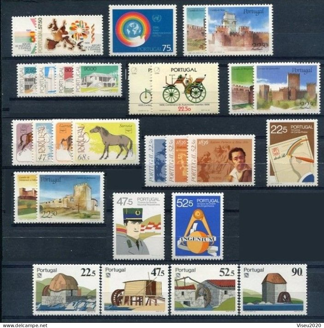 1986 Portugal Complete Year MNH Stamps. Année Compléte NeufSansCharnière. Ano Completo Novo Sem Charneira - Años Completos