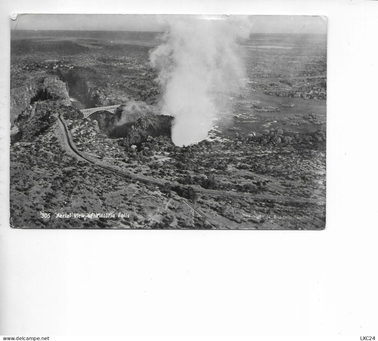 AERIAL VIEW OF VICTORIA FALLS. - Zimbabwe