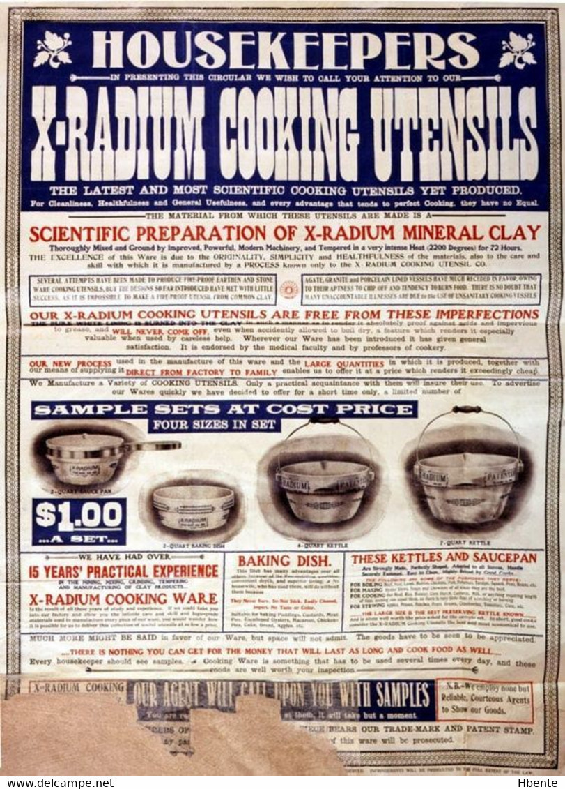 X Radium Cooking Ustensils Publicité - Advertising (Photo) - Objects