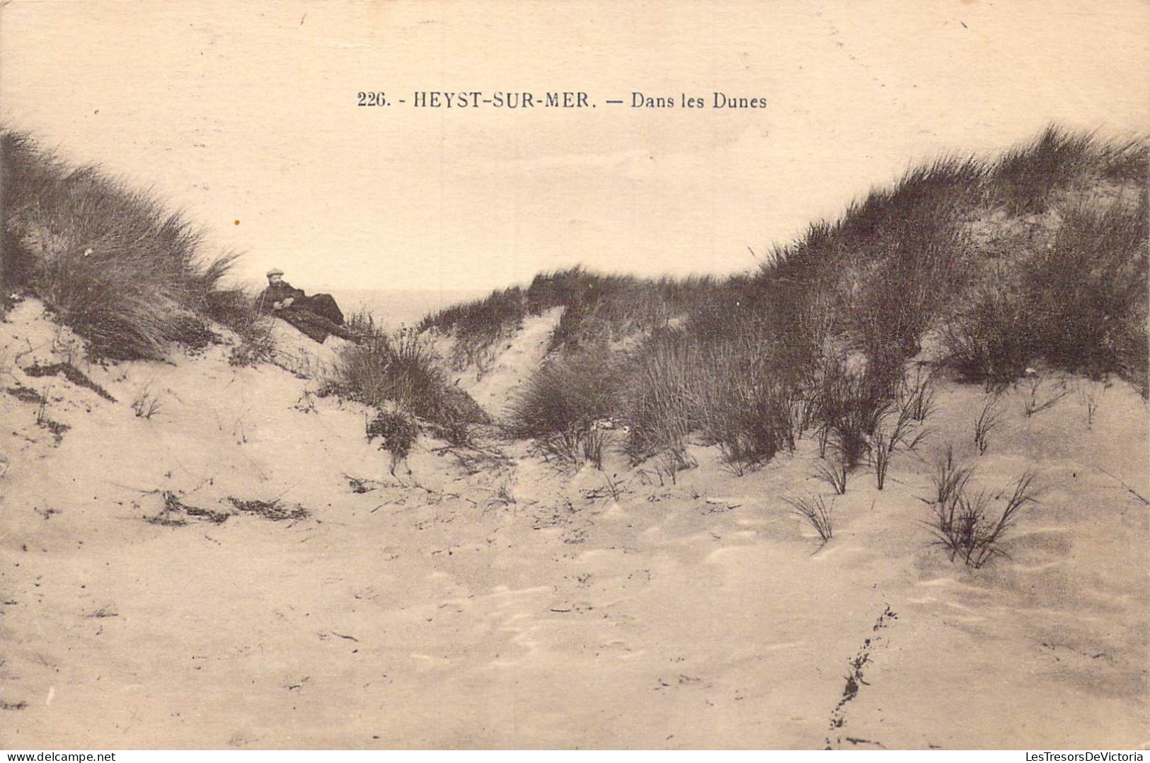 BELGIQUE - Heyst Sur Mer - Dans Les Dunes - Carte Postale Ancienne - Heist