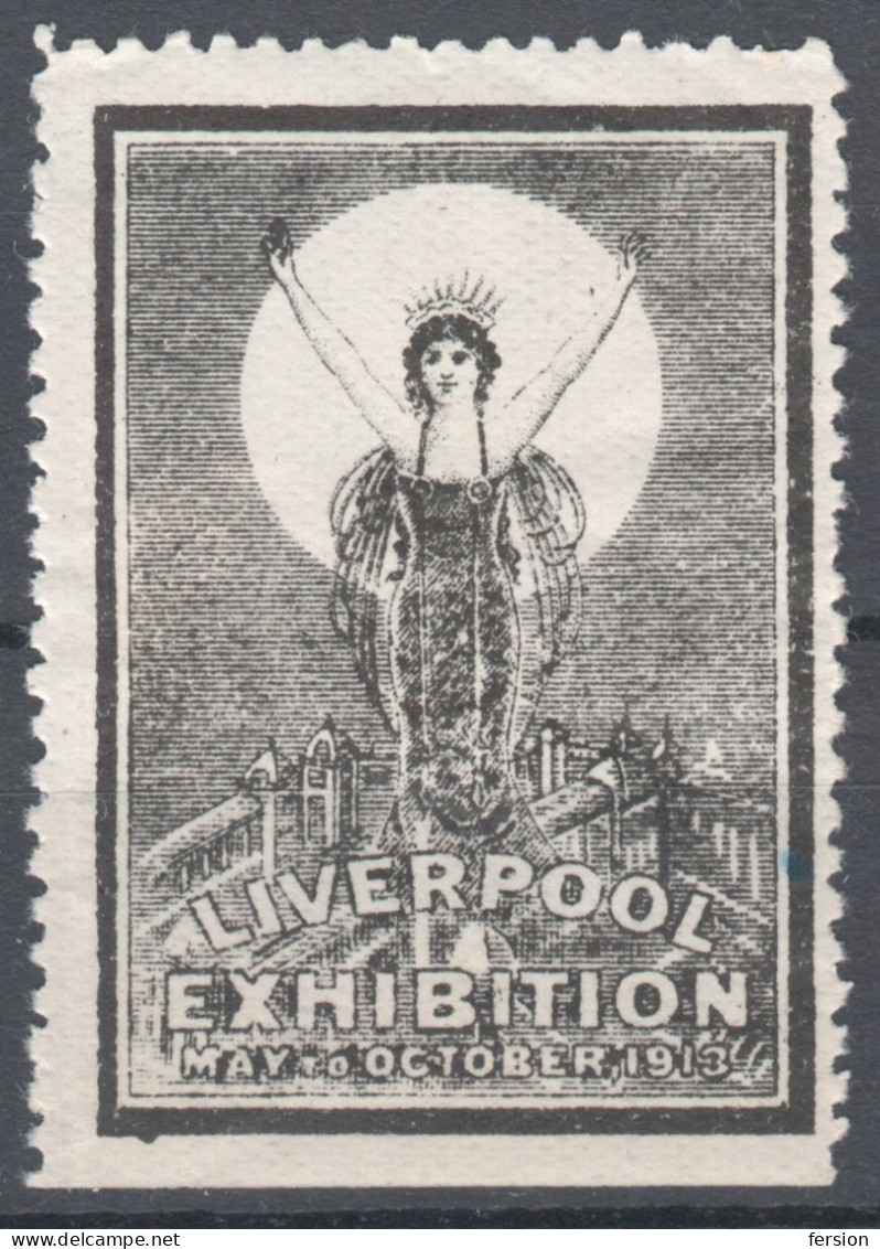 LIVERPOOL EXHIBITION Fair 1913 Great Britain LABEL CINDERELLA VIGNETTE - MH - Cinderella