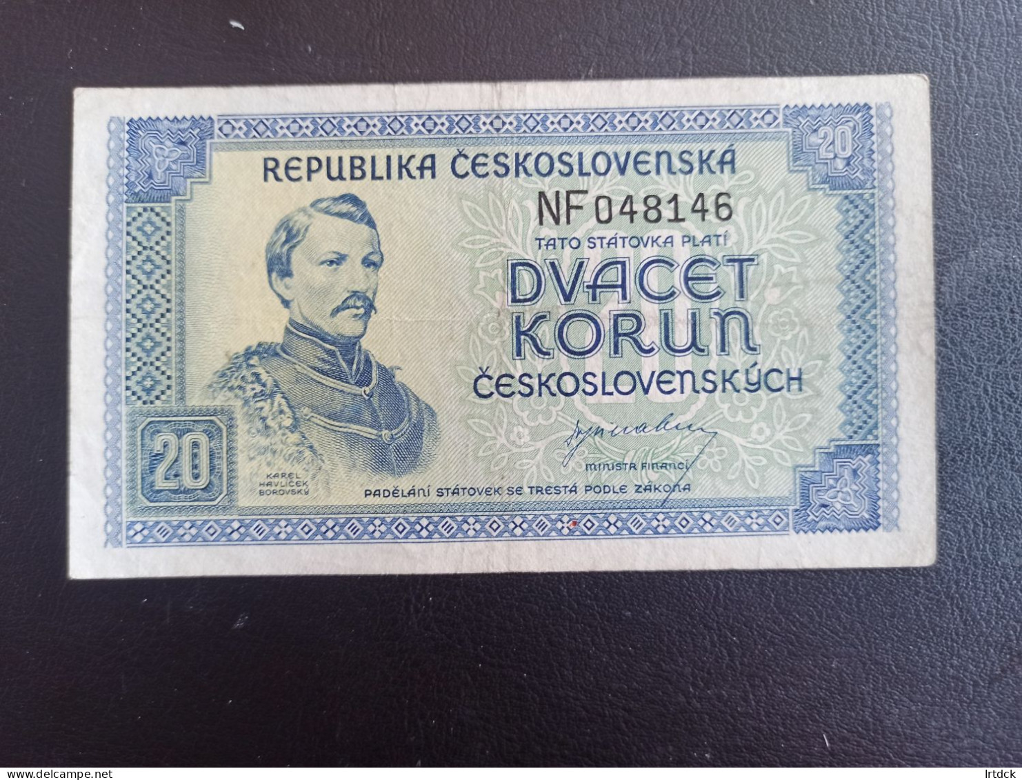 Tchecoslovaquie  Billet  20 Korun 1945 TBE - Tsjechoslowakije