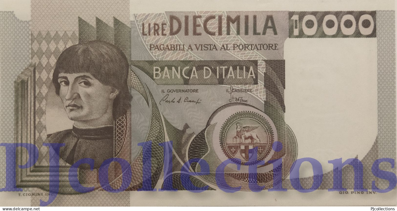 ITALIA - ITALY 10000 LIRE 1982 PICK 106b UNC - 10.000 Lire