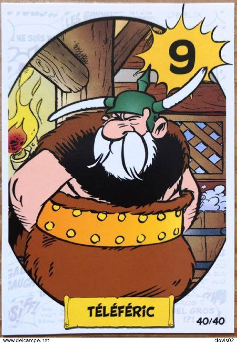 Carte N°40 TELEFERIC - Astérix Imbattable Cora 2023 - Other & Unclassified