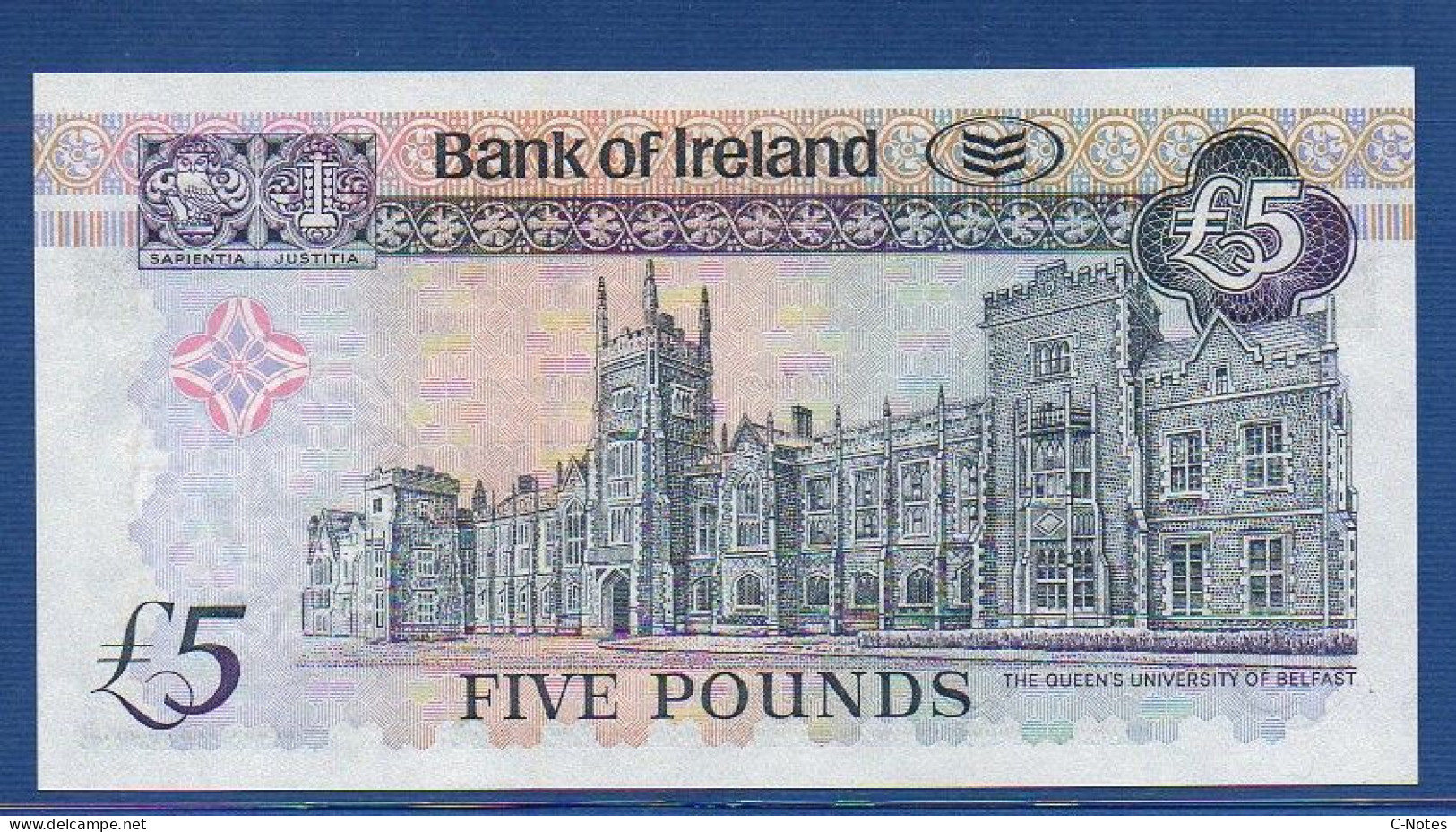 NORTHERN IRELAND - P. 79 – 5 POUNDS 2003 UNC, S/n BP244868  Bank Of Ireland - 5 Pond