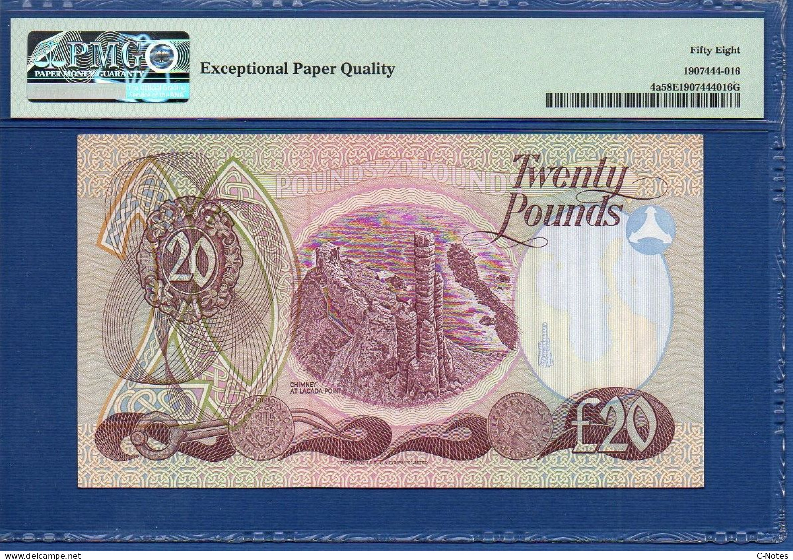 NORTHERN IRELAND - P.  4a – 20 POUNDS 1982 AUNC / PMG 58, S/n SN545254  Allied Irish Banks Limited - 20 Pounds
