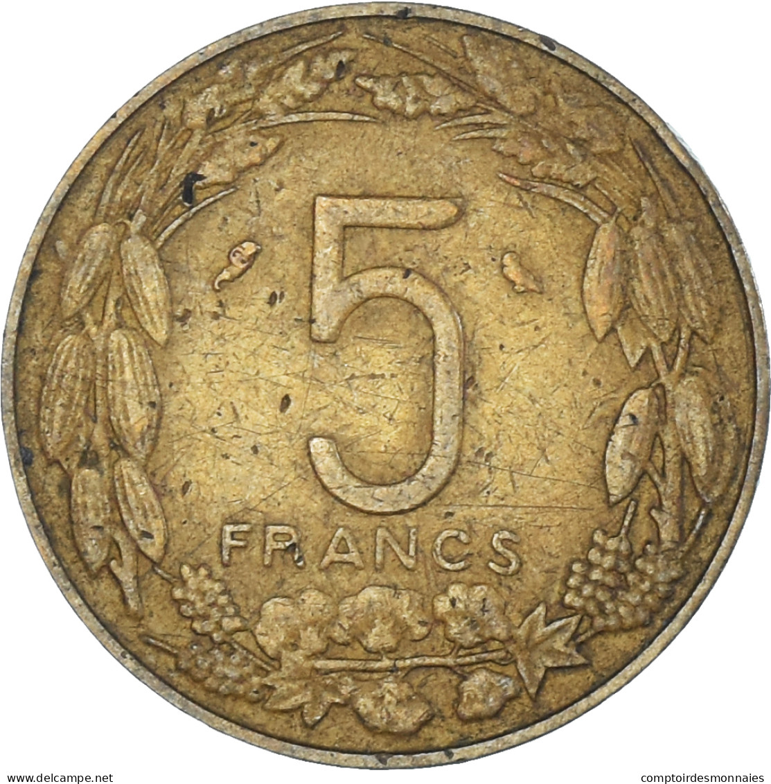 Monnaie, Cameroun, 5 Francs, 1962 - Cameroun