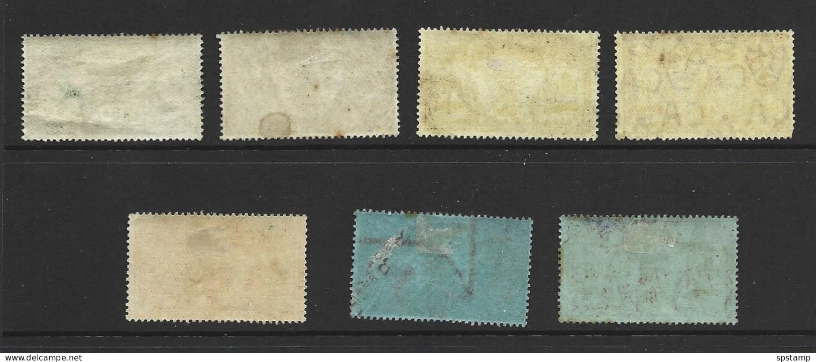 Nouvelle Hebrides 1911 - 12 Single Currency Definitives 7 Values To 5Fr M , Most RF Watermark , One Faulty - Unused Stamps