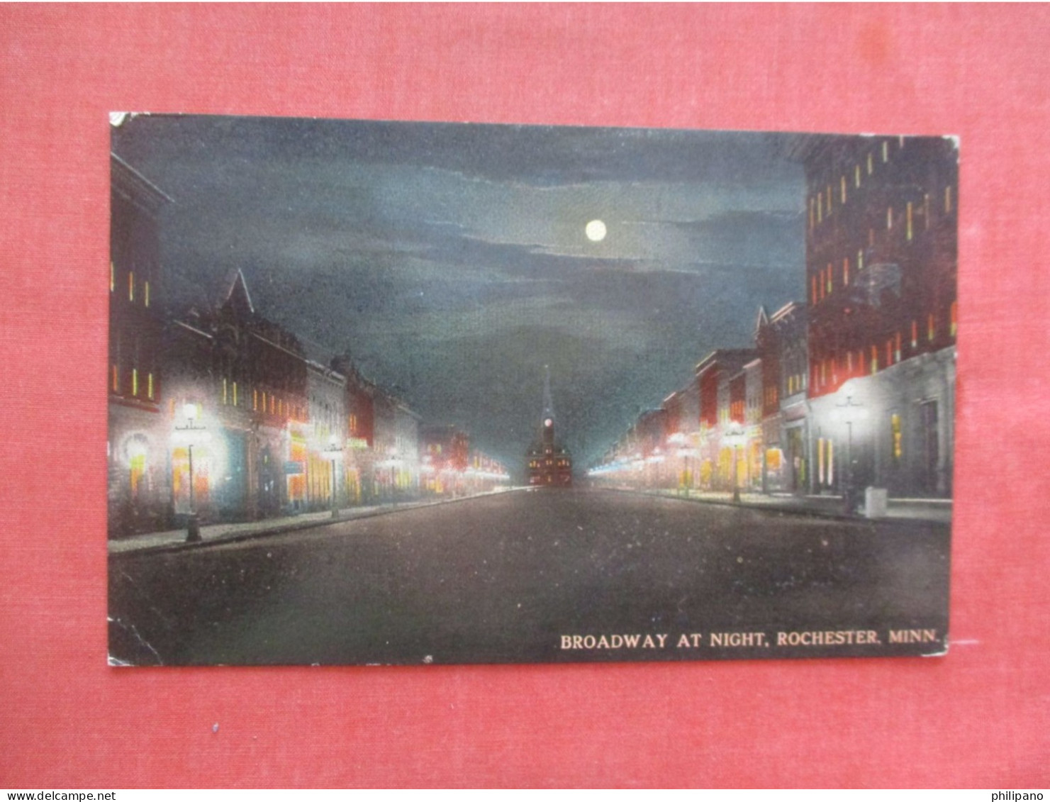 Night View Broadway.  Rochester  Minnesota > Rochester  Ref 6059 - Rochester