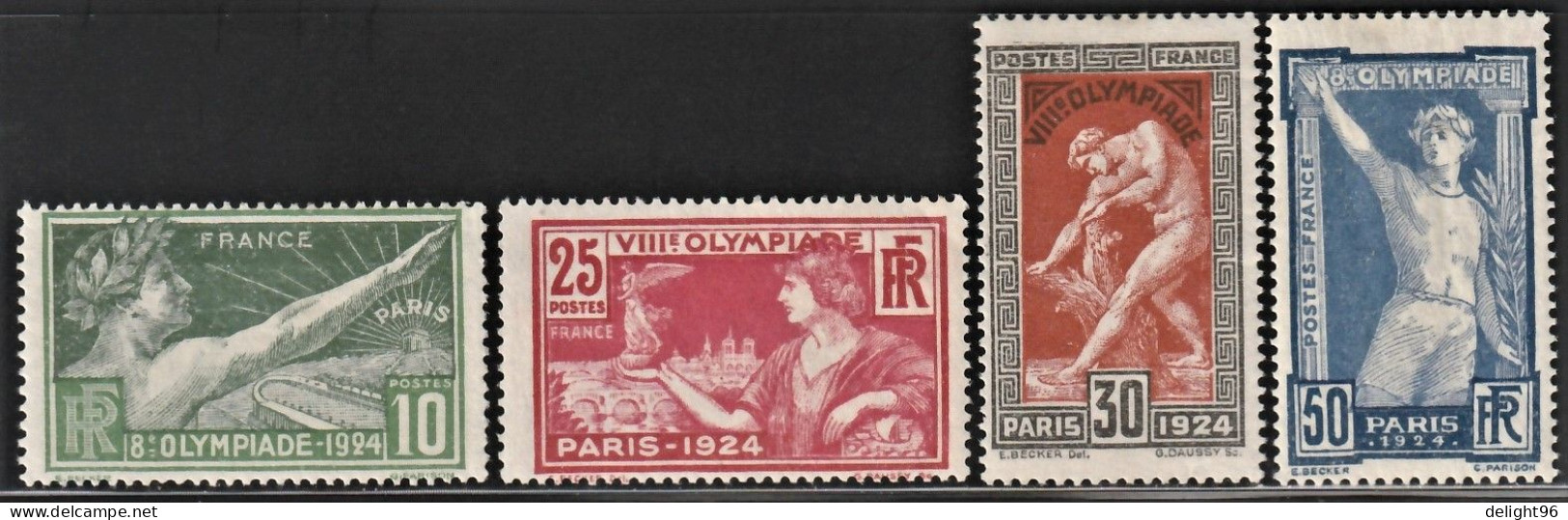 1924 France Summer Olympic Games In Paris Set (* / MH / MM) - Zomer 1924: Parijs