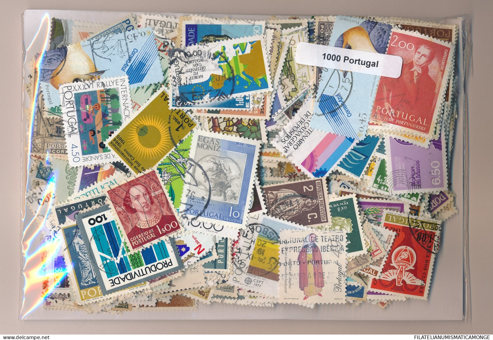  Offer - Lot Stamps - Paqueteria  Portugal 1000 Sellos Diferentes           - Kilowaar (min. 1000 Zegels)