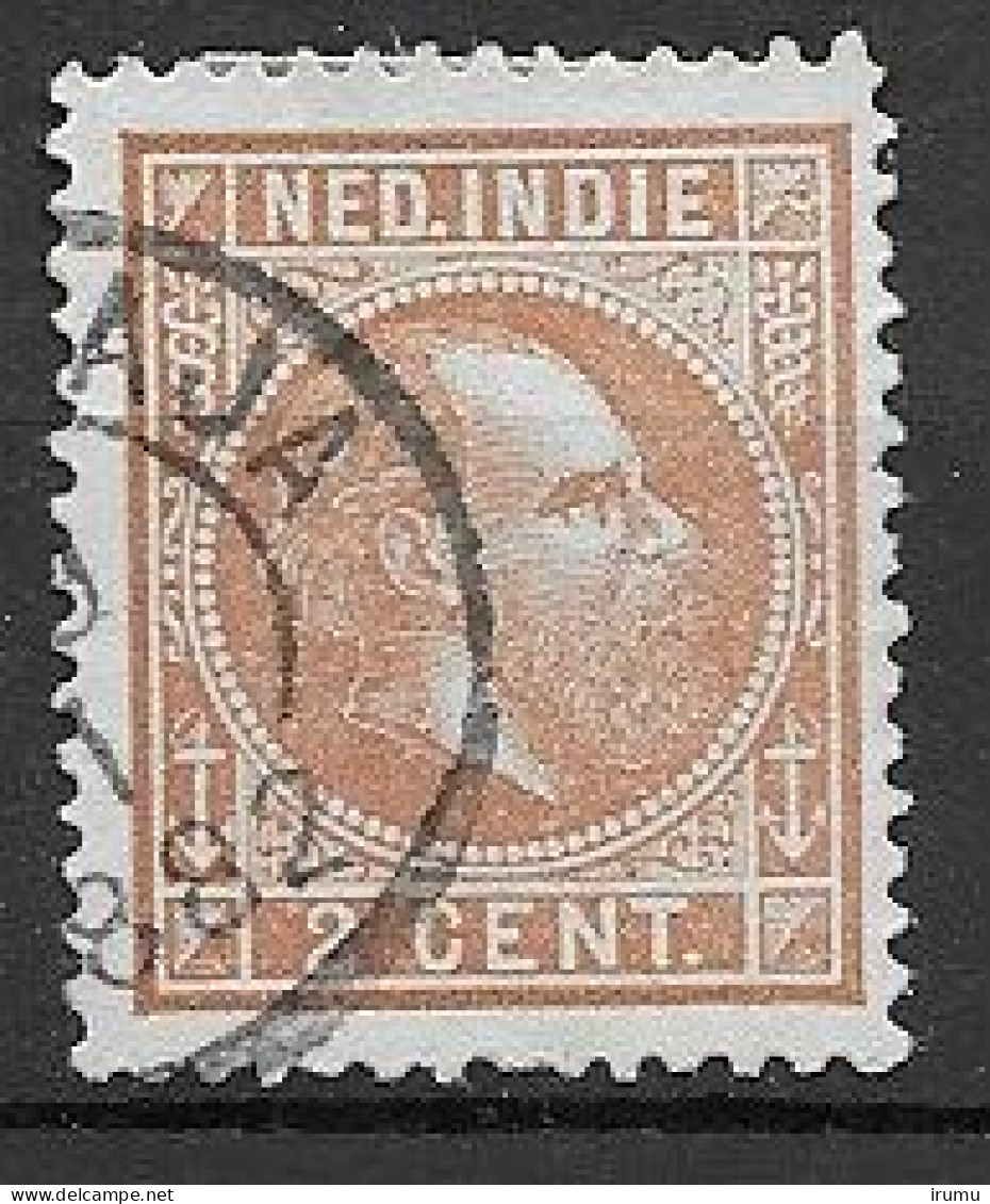 Ned. Indië 1870-88 NVPH 6 Gebruikt  Kw 6 EUR (SN 745) - Nederlands-Indië