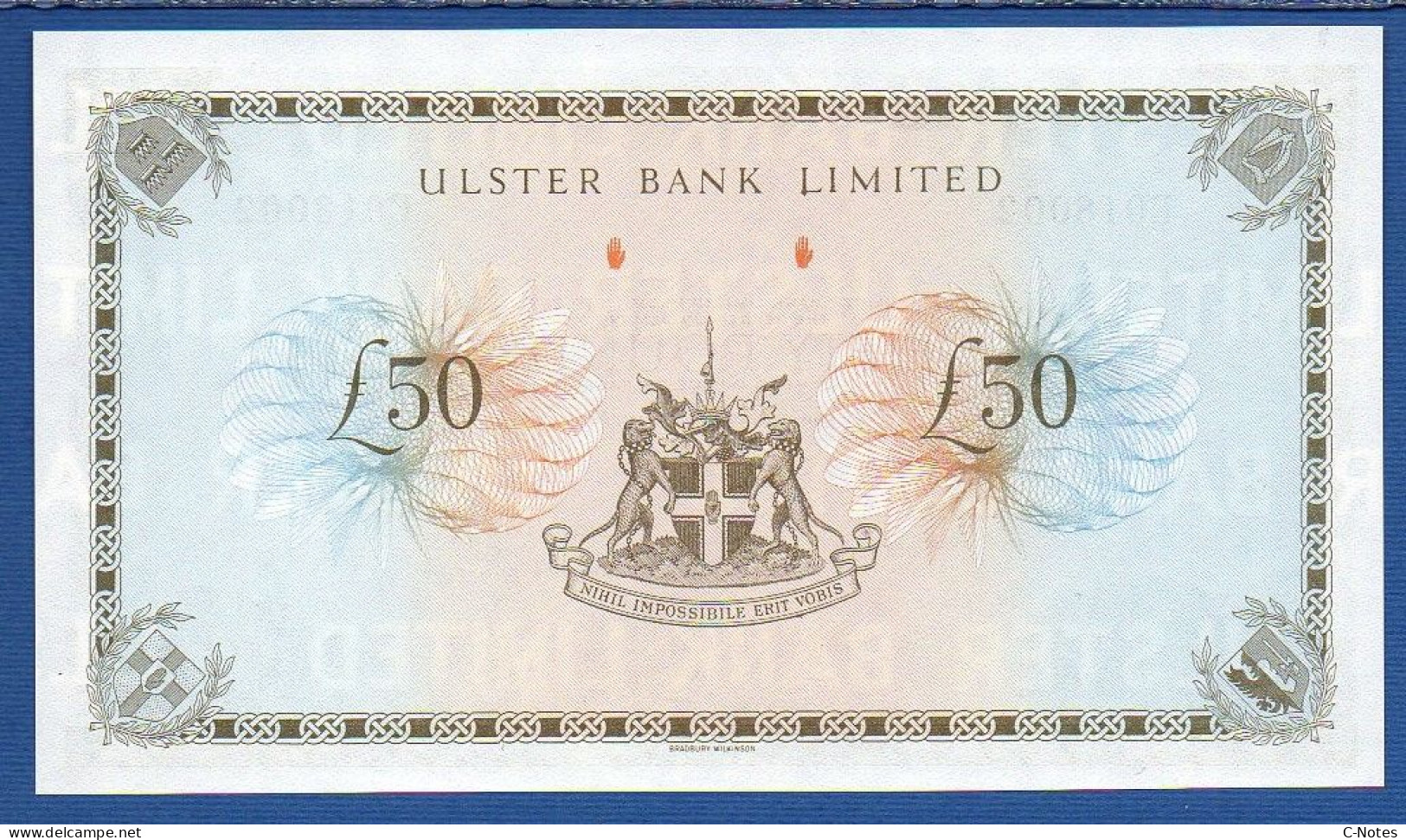 NORTHERN IRELAND - P.329a – 50 POUNDS 01.10.1982 UNC, S/n E018002 Ulster Bank Limited - 50 Pond