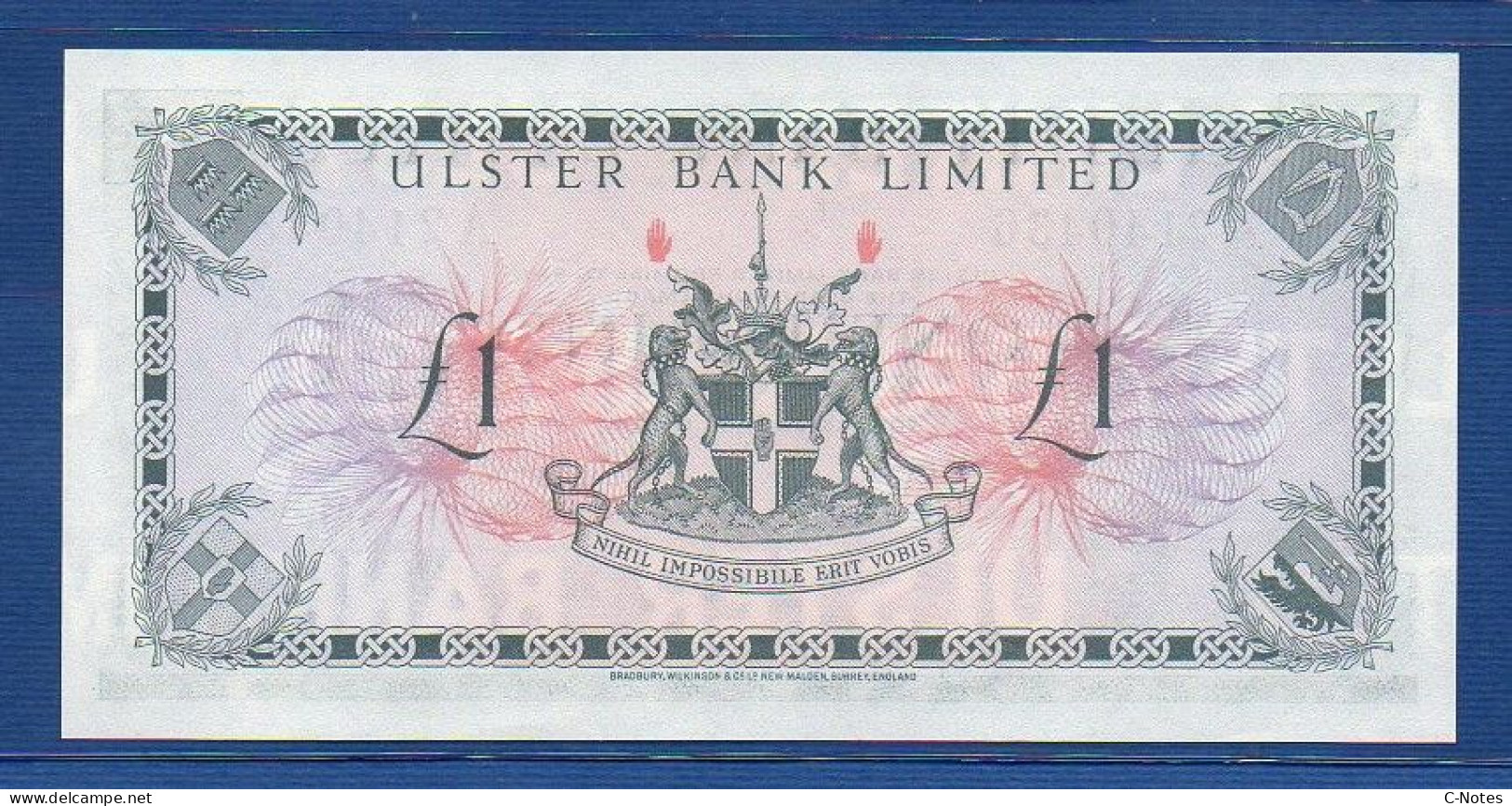 NORTHERN IRELAND - P.325b – 1 POUND 01.03.1973 UNC, S/n A2140436 Ulster Bank Limited - 1 Pond